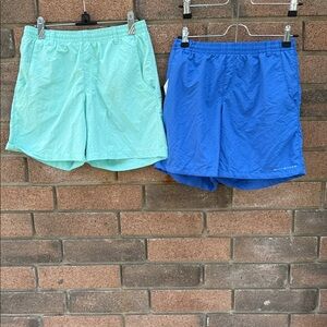 Columbia Kids Swim Trunks - Aqua & Royal Blue Size Large